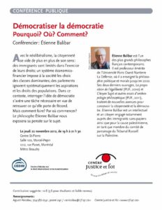 Démocratiser la démocratie - Pour en savoir plus sur la conférence