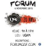 Forum QSF_20 ans