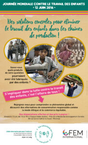Journée mondiale contre le travail des enfants