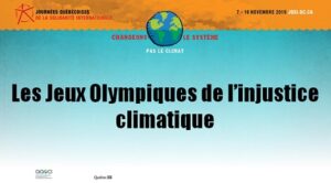 Jeux olympiques de l'injustice climatique